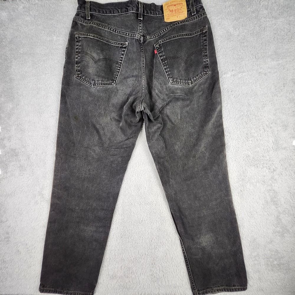 Levi's 550 Relaxed Fit Jeans Mens 38x32 Black Denim VTG 90s Y2K Grunge Skater - Picture 6 of 14